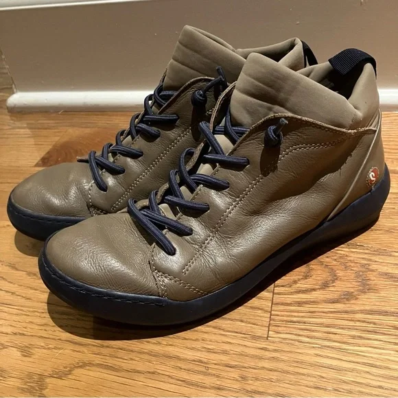 Softinos by FLY London Biel Leather Lace up Sneaker Ankle Boots (EU 37 US 7) - Picture 3 of 9